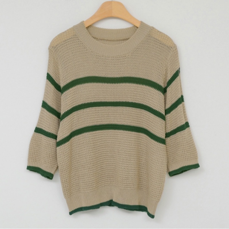 Click & Funny Wafjet ストライプニット Click & Funny Wafjet ストライプニット