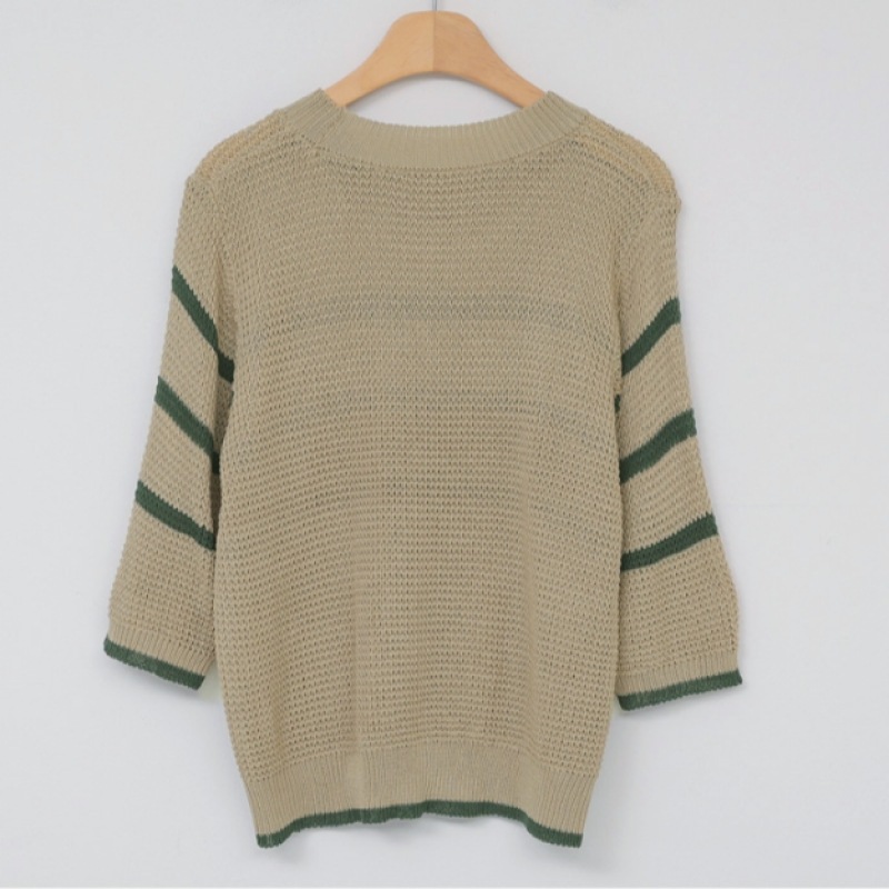 Click & Funny Wafjet ストライプニット Click & Funny Wafjet ストライプニット