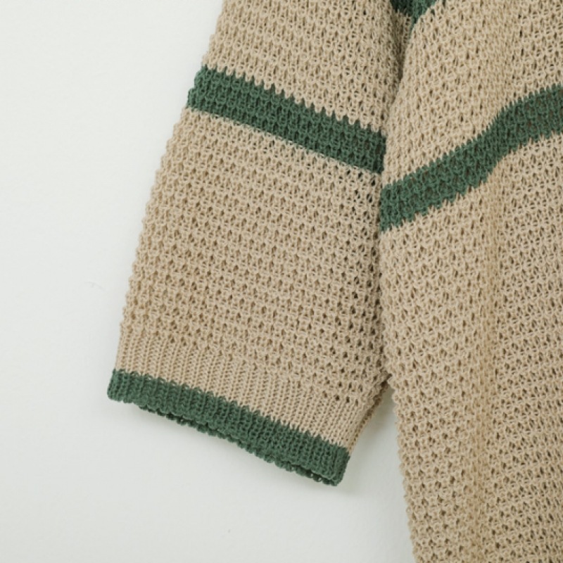 Click & Funny Wafjet ストライプニット Click & Funny Wafjet ストライプニット