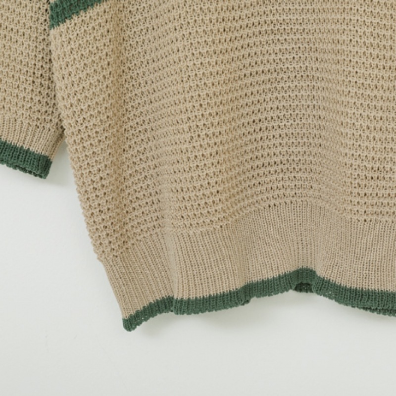 Click & Funny Wafjet ストライプニット Click & Funny Wafjet ストライプニット