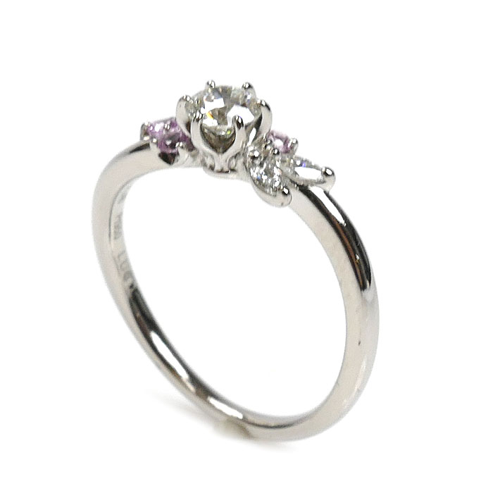 LUCIE ルシエ Pt950プラチナ リング・指輪 ダイヤモンド0.240ct 8号 2.8g レディース 中古 美品 LUCIE ルシエ Pt950プラチナ リング・指輪 ダイヤモンド0.240ct 8号 2.8g レディース 中古 美品