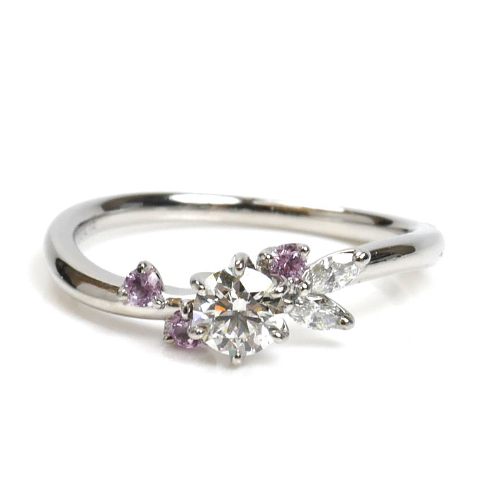 LUCIE ルシエ Pt950プラチナ リング・指輪 ダイヤモンド0.240ct 8号 2.8g レディース 中古 美品 LUCIE ルシエ Pt950プラチナ リング・指輪 ダイヤモンド0.240ct 8号 2.8g レディース 中古 美品