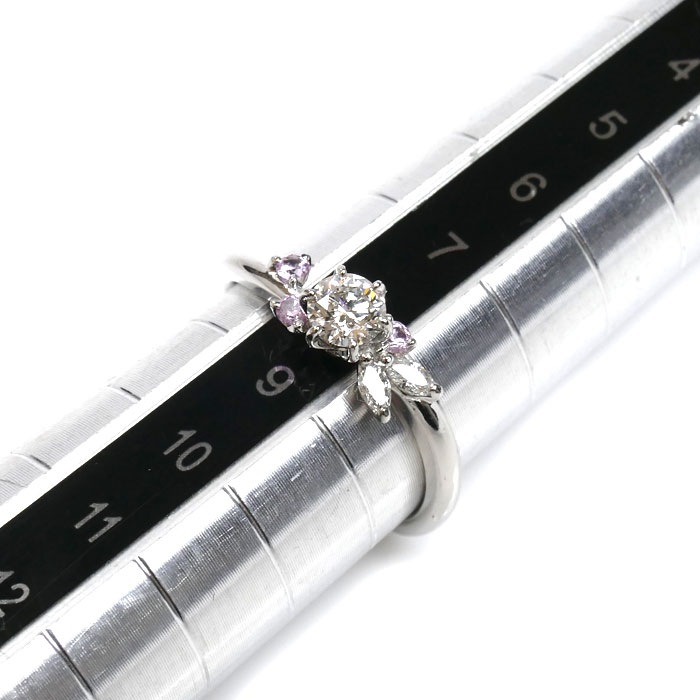 LUCIE ルシエ Pt950プラチナ リング・指輪 ダイヤモンド0.240ct 8号 2.8g レディース 中古 美品 LUCIE ルシエ Pt950プラチナ リング・指輪 ダイヤモンド0.240ct 8号 2.8g レディース 中古 美品