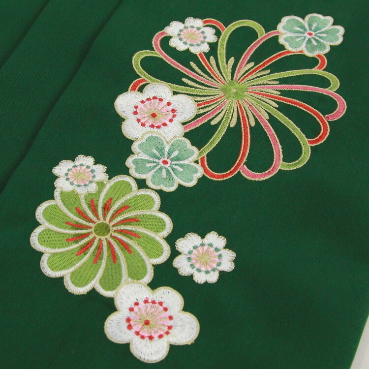 販売 袴 セット 卒業式 女性 ブーツ付き16点フルセット 購入 卒業式袴セット 2尺袖着物＆袴 オフホワイト地に赤ピンクのレトロ椿と青の八重桜 ブーツ レトロ モダン 大学 販売 安い