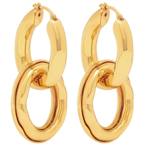 ピアス ダブルフープ ゴールド レディース J56VG0011 P4877 712 ピアス ダブルフープ ゴールド レディース J56VG0011 P4877 712