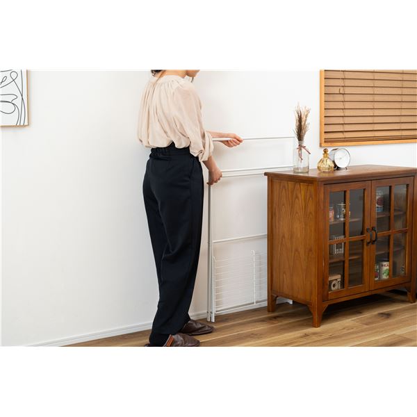フォールディングハンガー ホワイト 約W58xD38.5xH88.5cm