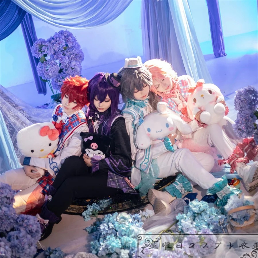 ES あんさんぶるスターズ コラボ 天城一彩 礼瀬マヨイ 椎名ニキ 桜河こはく コスプレ衣装 コスチューム