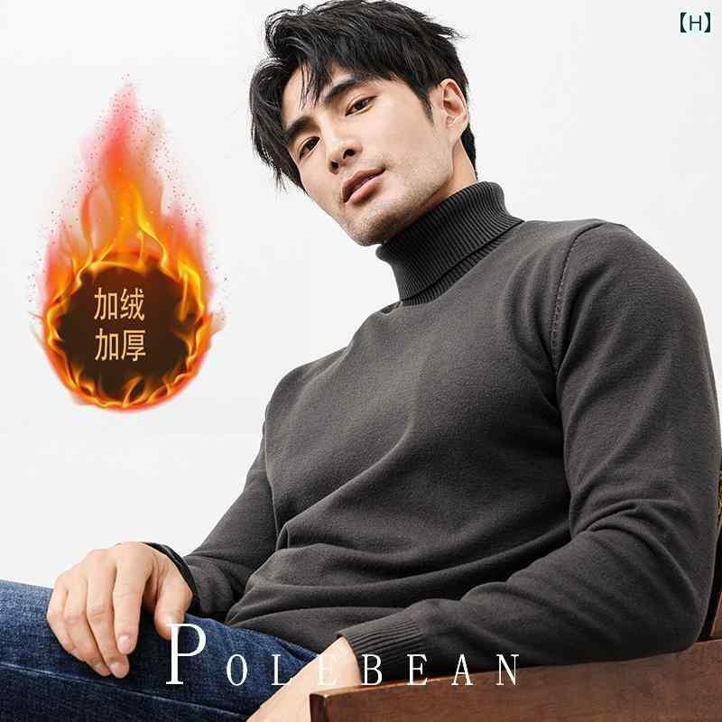 メンズ 秋冬 ワンピース ベルベット タートルネックセーター 厚手 ボトム シャツ 内側に セーター 付いた 暖かい ニット メンズ 秋冬 ワンピース ベルベット タートルネックセーター 厚手 ボトム シャツ 内側に セーター 付いた 暖かい ニット