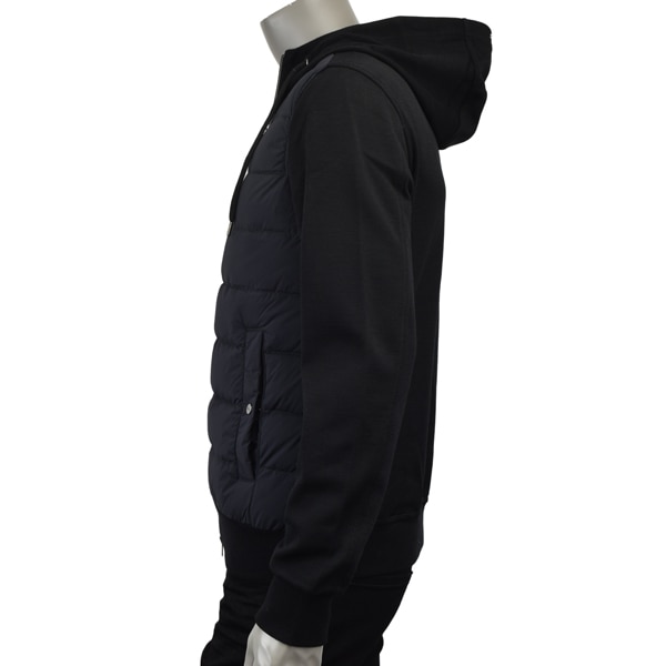 HERNO ヘルノ ウールピケ＆ライトナイロン ストレッチ RESORT スウェットシャツ/JP00013UR 56013 9300