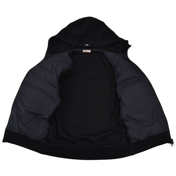 HERNO ヘルノ ウールピケ＆ライトナイロン ストレッチ RESORT スウェットシャツ/JP00013UR 56013 9300