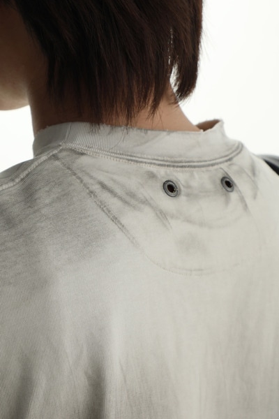 秋の新しい交通パスワード&LDQUODIRTYFIT&RDQUO落書き古い汚れた長袖Tシャツ男性用