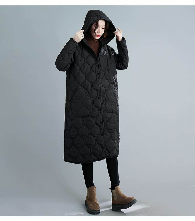 アウター レディース ロング 長袖 フード フェミニン ストリート ポケット 前開き コンサバ 綿 中綿 シンプル カジュアル 上品 おしゃれ こなれ感 ラフ マニッシュ スポーティー ベーシック ア