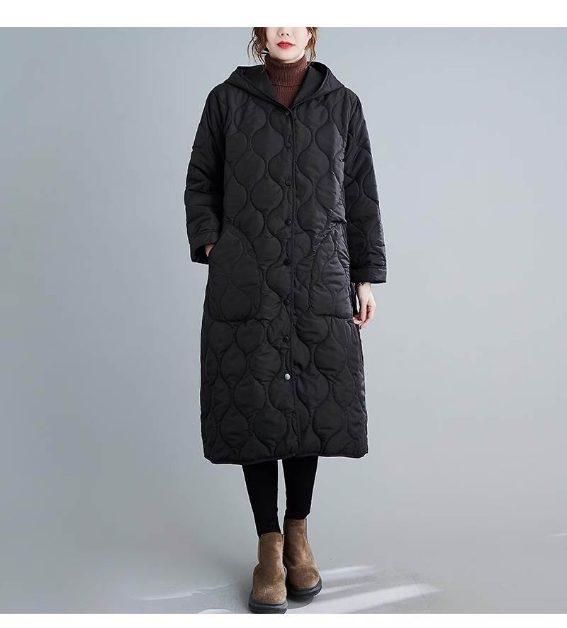 アウター レディース ロング 長袖 フード フェミニン ストリート ポケット 前開き コンサバ 綿 中綿 シンプル カジュアル 上品 おしゃれ こなれ感 ラフ マニッシュ スポーティー ベーシック ア