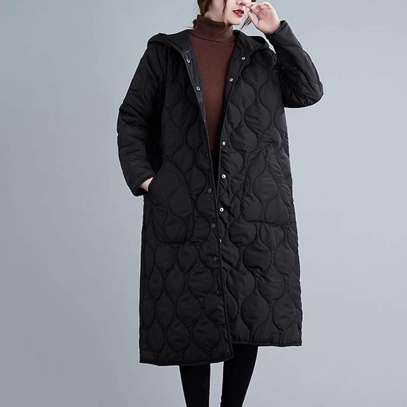 アウター レディース ロング 長袖 フード フェミニン ストリート ポケット 前開き コンサバ 綿 中綿 シンプル カジュアル 上品 おしゃれ こなれ感 ラフ マニッシュ スポーティー ベーシック ア