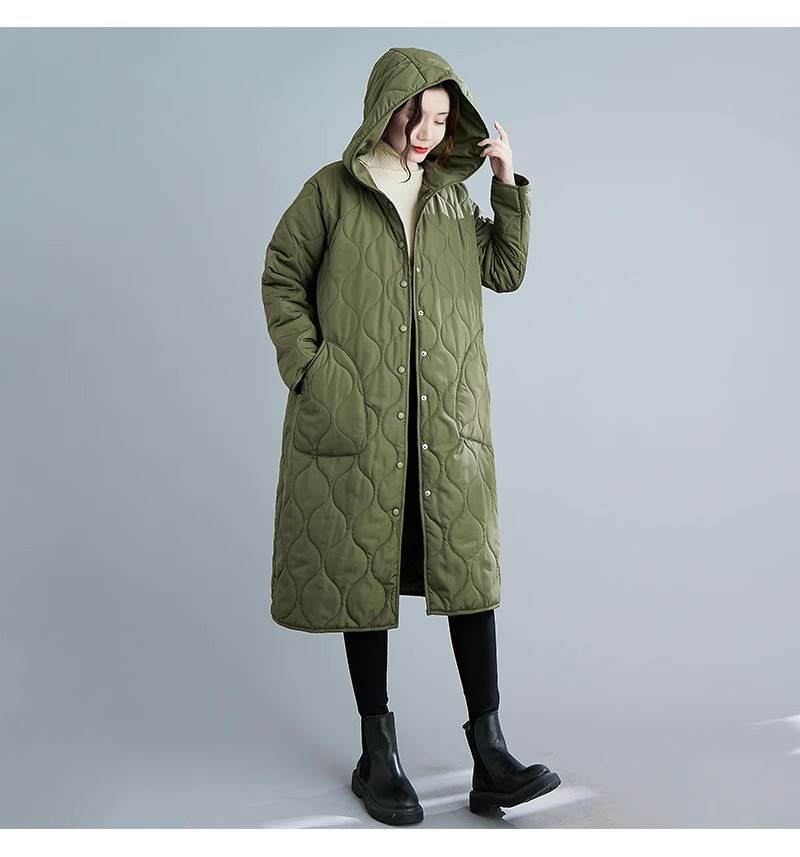 アウター レディース ロング 長袖 フード フェミニン ストリート ポケット 前開き コンサバ 綿 中綿 シンプル カジュアル 上品 おしゃれ こなれ感 ラフ マニッシュ スポーティー ベーシック ア