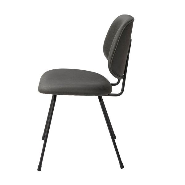 椅子 チェアー ダイニングチェア リビング ブラック グレー スチール クロスレザー アームレス ゆったり ボリューム ワイド 幅広 スタイリッシュ モダン お洒落 椅子 チェアー ダイニングチェア リビング ブラック グレー スチール クロスレザー アームレス ゆったり ボリューム ワイド 幅広 スタイリッシュ モダン お洒落