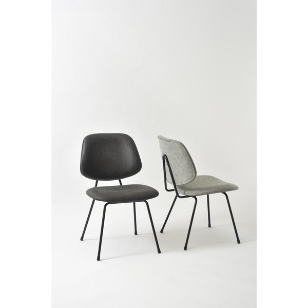 椅子 チェアー ダイニングチェア リビング ブラック グレー スチール クロスレザー アームレス ゆったり ボリューム ワイド 幅広 スタイリッシュ モダン お洒落 椅子 チェアー ダイニングチェア リビング ブラック グレー スチール クロスレザー アームレス ゆったり ボリューム ワイド 幅広 スタイリッシュ モダン お洒落