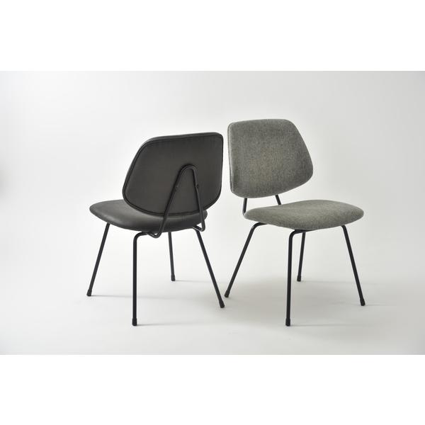 椅子 チェアー ダイニングチェア リビング ブラック グレー スチール クロスレザー アームレス ゆったり ボリューム ワイド 幅広 スタイリッシュ モダン お洒落 椅子 チェアー ダイニングチェア リビング ブラック グレー スチール クロスレザー アームレス ゆったり ボリューム ワイド 幅広 スタイリッシュ モダン お洒落