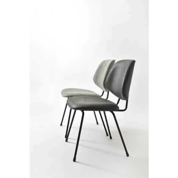 椅子 チェアー ダイニングチェア リビング ブラック グレー スチール クロスレザー アームレス ゆったり ボリューム ワイド 幅広 スタイリッシュ モダン お洒落 椅子 チェアー ダイニングチェア リビング ブラック グレー スチール クロスレザー アームレス ゆったり ボリューム ワイド 幅広 スタイリッシュ モダン お洒落