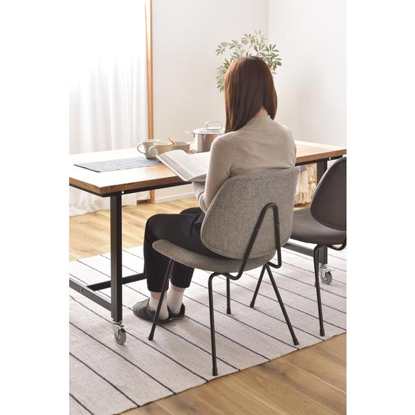 椅子 チェアー ダイニングチェア リビング ブラック グレー スチール クロスレザー アームレス ゆったり ボリューム ワイド 幅広 スタイリッシュ モダン お洒落 椅子 チェアー ダイニングチェア リビング ブラック グレー スチール クロスレザー アームレス ゆったり ボリューム ワイド 幅広 スタイリッシュ モダン お洒落