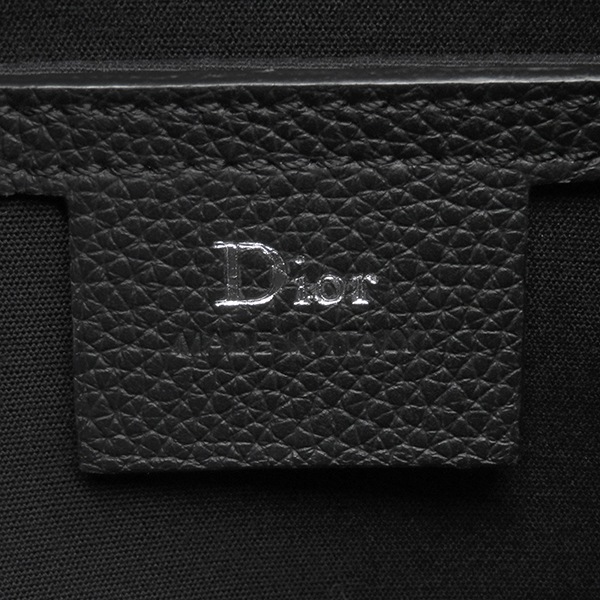 クリスチャン・ディオール Christian Dior リュック・デイパック MOTION バックパック キャンバス レザー ブラック シルバー金具 モーション オブリーク 黒 【中古】