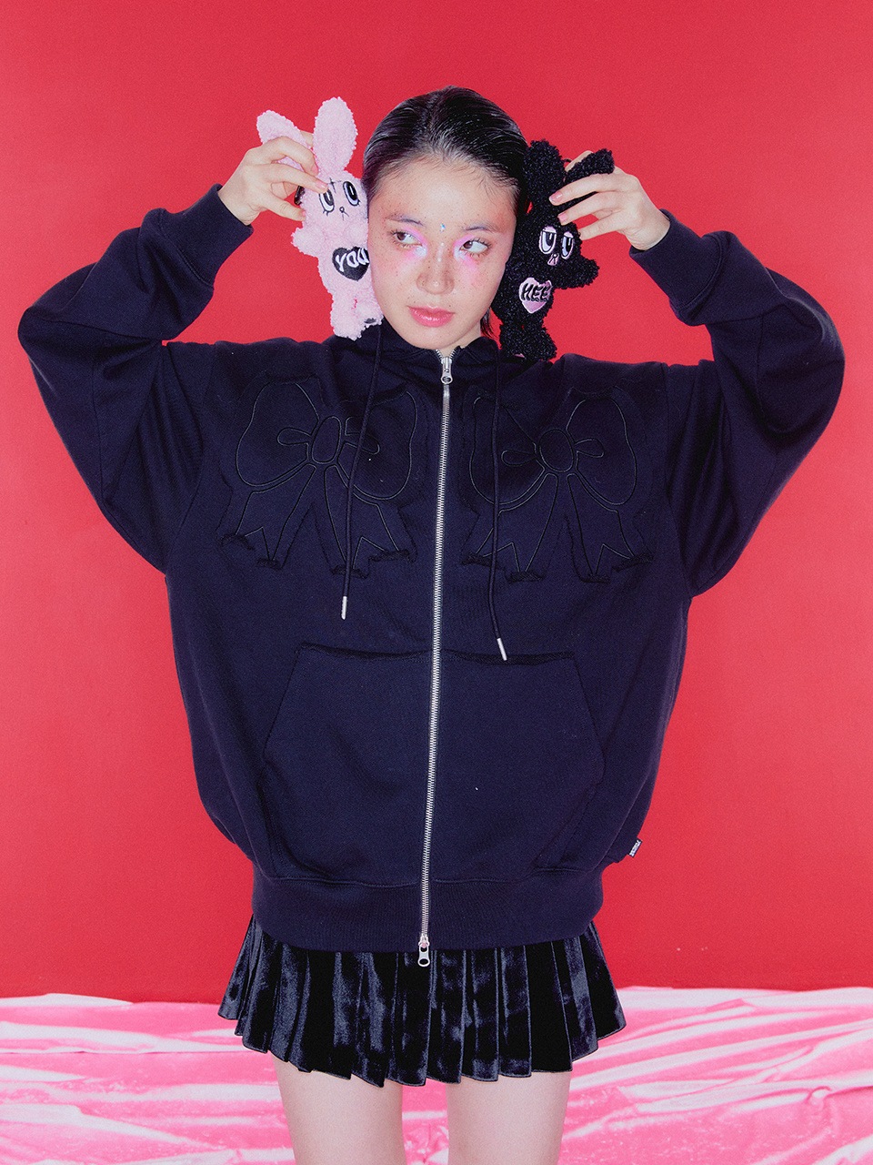 Qoo10 YOUHEE YOUHEE RIBBON 長袖 フード