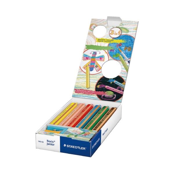 (まとめ) ノリスジュニア色鉛筆 6色セット (x3セット) (まとめ) ノリスジュニア色鉛筆 6色セット (x3セット)