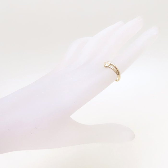 ダイヤモンド リング 指輪 1Pダイヤモンド 10号 K18YG イエローゴールド/294007【中古】 ダイヤモンド リング 指輪 1Pダイヤモンド 10号 K18YG イエローゴールド/294007【中古】