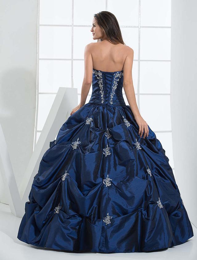 【短納期】ブルーウェディングドレス サテン ビーズ ビンテージ ストラップレス スウィートハート フロア丈 ブライダルドレス 【短納期】ブルーウェディングドレス サテン ビーズ ビンテージ ストラップレス スウィートハート フロア丈 ブライダルドレス