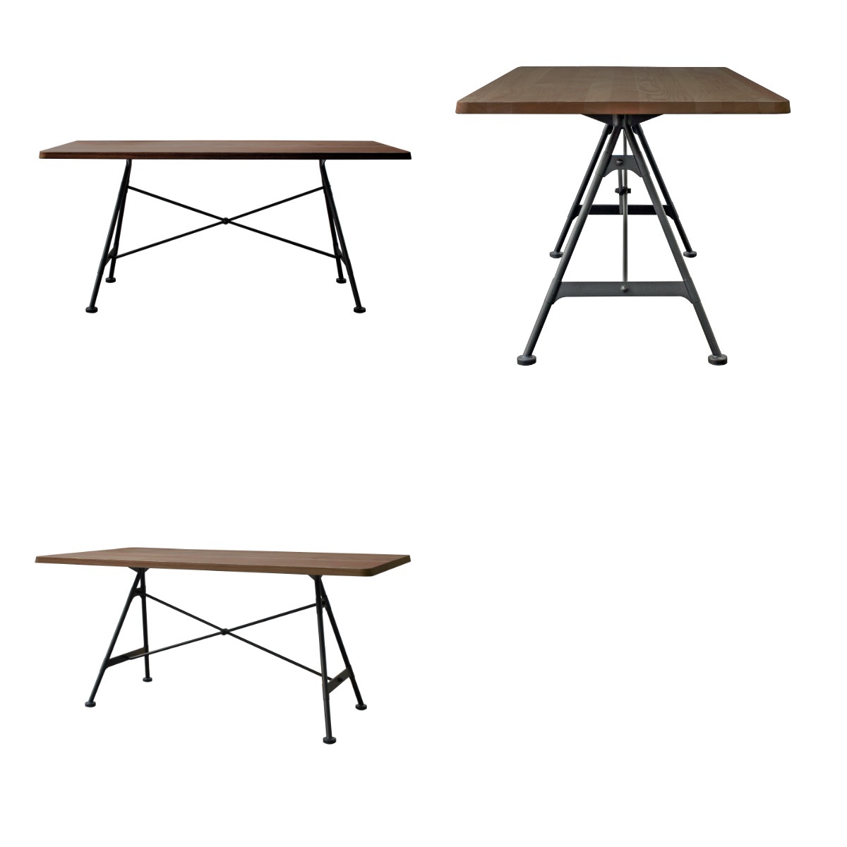 ダイニングテーブル ウォールナット無垢天板 幅150cm 天然木 ダイニング テーブル 食卓 長方形 4人掛け スチール脚 異素材 木目 ビンテージ調 ヴィンテージ調 ブラウン 開梱設置 ダイニングテーブル ウォールナット無垢天板 幅150cm 天然木 ダイニング テーブル 食卓 長方形 4人掛け スチール脚 異素材 木目 ビンテージ調 ヴィンテージ調 ブラウン 開梱設置