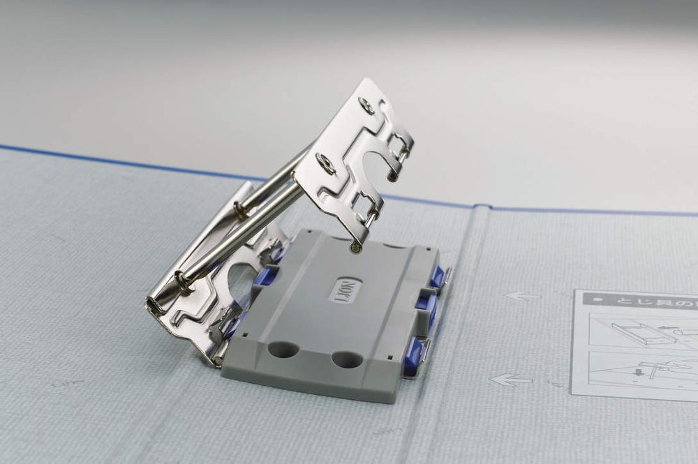 （まとめ買い）ライオン事務器 パイプ式ファイル両開き環境 A4 800枚収容 80mmとじ No.783RK ライトグレー 112-67 [x3]