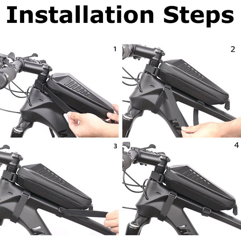 ホイールアップ防水自転車のフロントバッグ防雨ハードシェルサイクリングバッグ高容量トップチューブ自転車バッグサイクリングアクセサリー ホイールアップ防水自転車のフロントバッグ防雨ハードシェルサイクリングバッグ高容量トップチューブ自転車バッグサイクリングアクセサリー