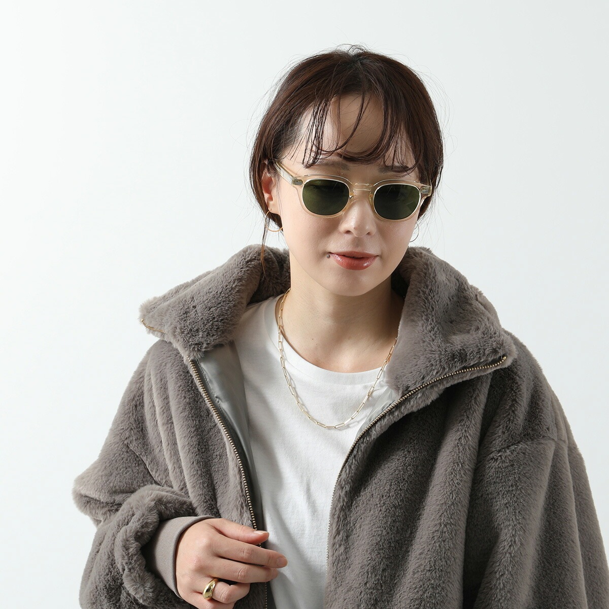 MOSCOT モスコット サングラス LEMTOSH SUN レムトッシュ レディース ウェリントン型 クリアフレーム めがね メガネ 眼鏡 アイウェア カラー2色
