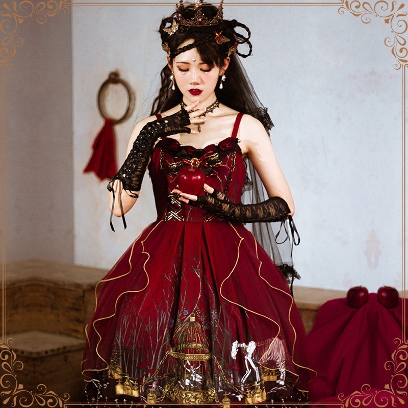 ゴシック風の腐った森のワンピース ロリータワンピース ゴシック風の腐った森のワンピース ロリータワンピース