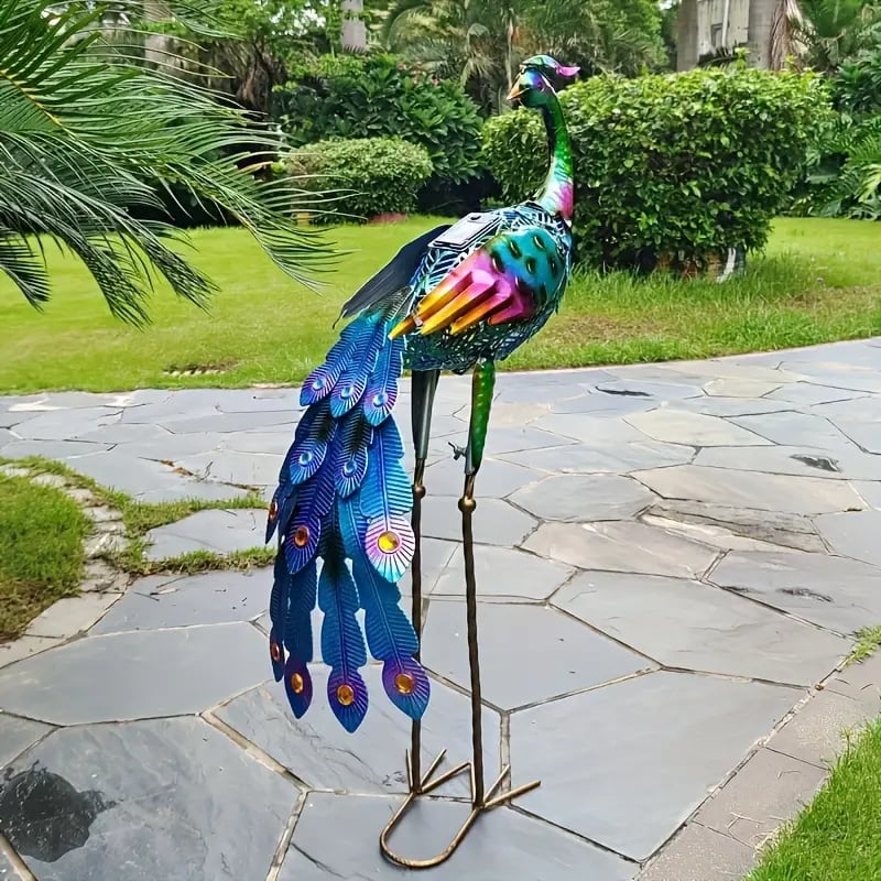 ガーデン オブジェ 孔雀 エレガント ソーラー 充電 ライト おしゃれ かわいい 置物 オーナメント ガーデニング 動物 アニマル 4-7 ガーデン オブジェ 孔雀 エレガント ソーラー 充電 ライト おしゃれ かわいい 置物 オーナメント ガーデニング 動物 アニマル 4-7