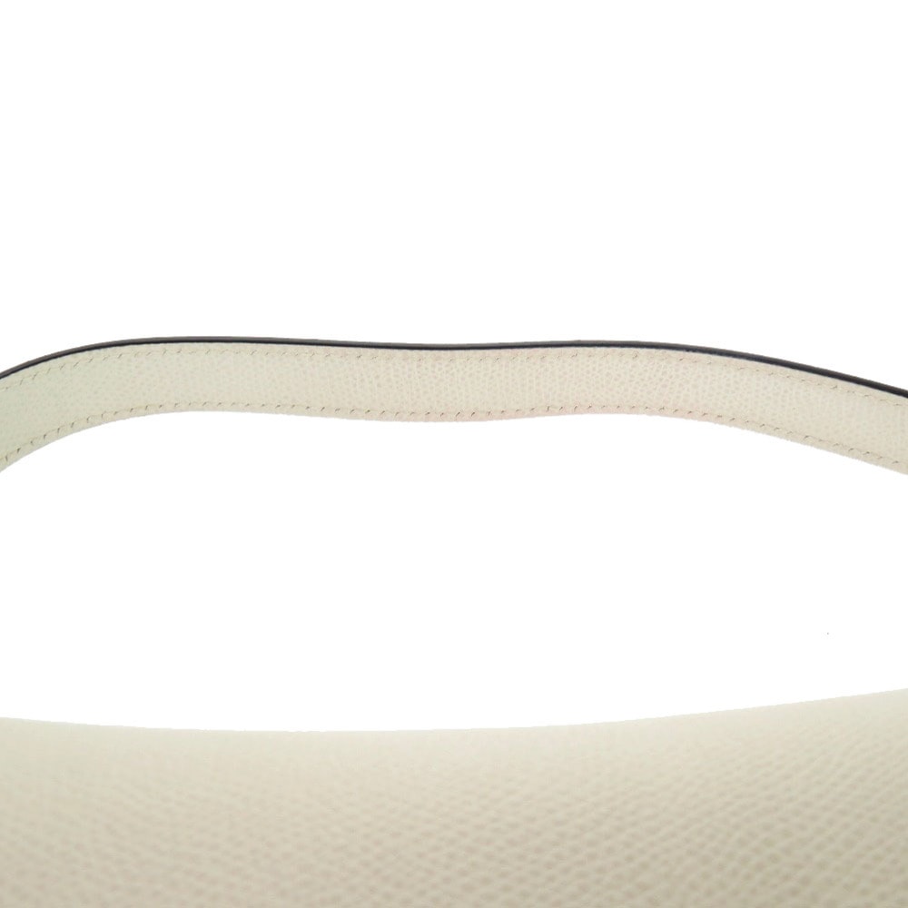 美品 クリスチャンディオール サドルバッグ ハンドバッグ レザー/レザー ホワイト 0254【中古】Christian Dior レディース