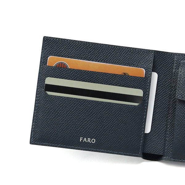 商品情報FARO 新品未使用　ファーロ　財布　ブラック　二つ折り　皮財布　ウォレット 小物