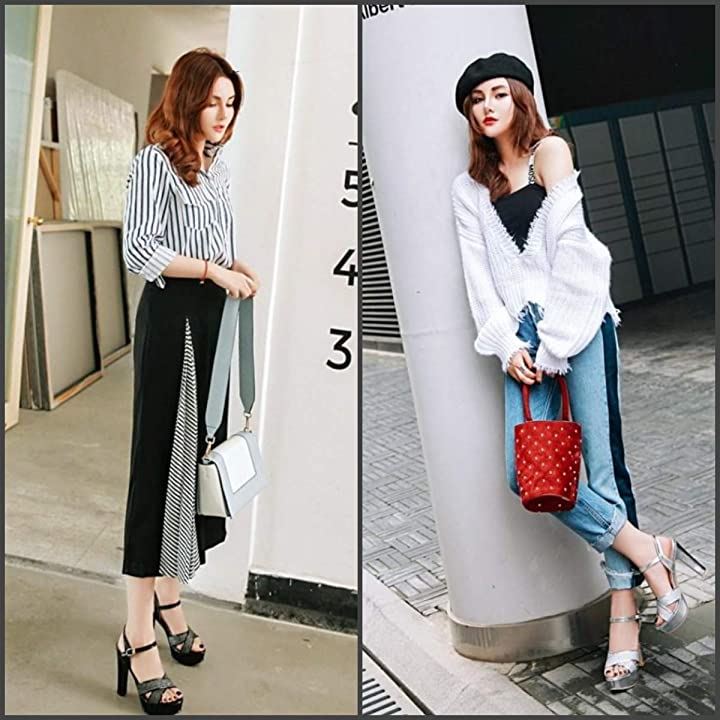 厚底サンダル レディース ハイヒール 12cm バックベルト( ブラック, 23.5 cm) 厚底サンダル レディース ハイヒール 12cm バックベルト( ブラック, 23.5 cm)