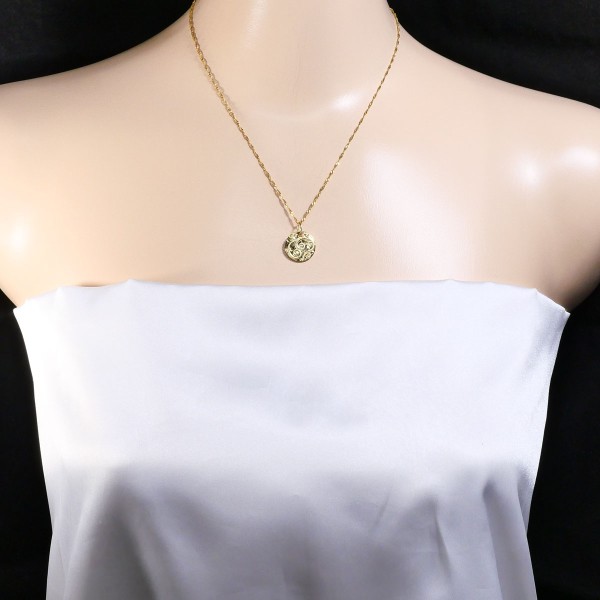 K14 14金 YG イエローゴールド ネックレス 総重量約3.2g 約42cm ジュエリー 中古 K14 14金 YG イエローゴールド ネックレス 総重量約3.2g 約42cm ジュエリー 中古