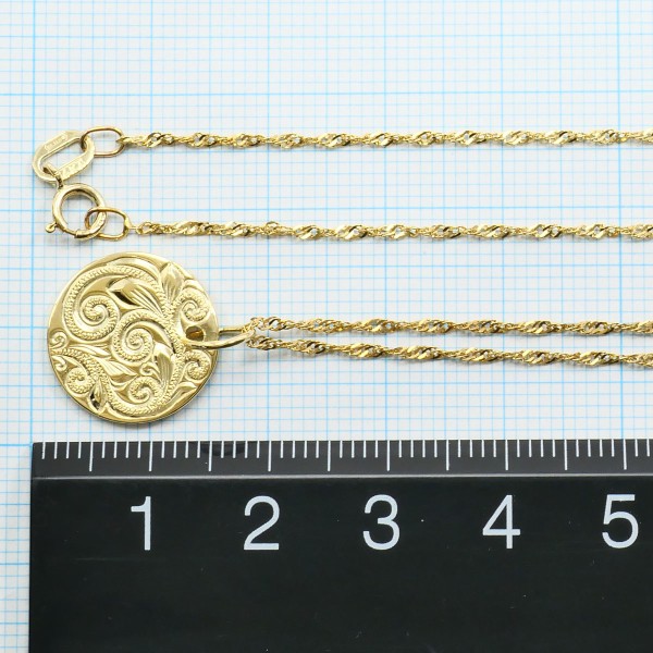 K14 14金 YG イエローゴールド ネックレス 総重量約3.2g 約42cm ジュエリー 中古 K14 14金 YG イエローゴールド ネックレス 総重量約3.2g 約42cm ジュエリー 中古