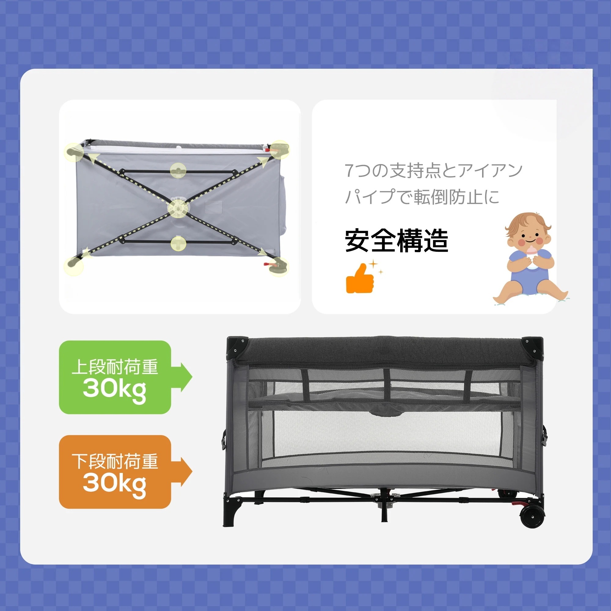 【安心保証】ベビーベッド ベビーサークル 折りたたみ 添い寝ベッド プレイヤード 片サイド高さ調整可能 お昼寝マット キャリーバッグ付 マットレス付 キャスター付き 多機能 軽量 出産祝い 【安心保証】ベビーベッド ベビーサークル 折りたたみ 添い寝ベッド プレイヤード 片サイド高さ調整可能 お昼寝マット キャリーバッグ付 マットレス付 キャスター付き 多機能 軽量 出産祝い