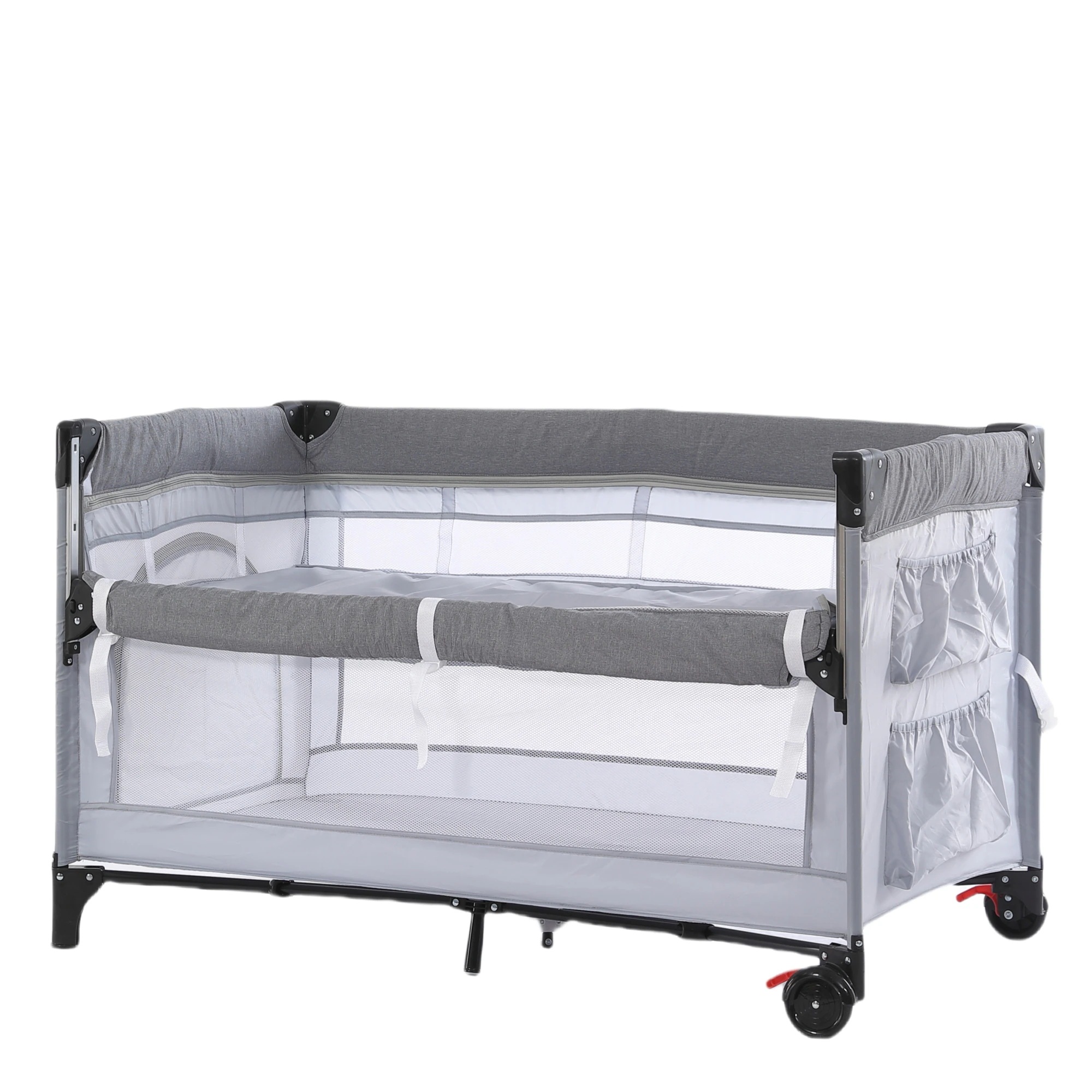 【安心保証】ベビーベッド ベビーサークル 折りたたみ 添い寝ベッド プレイヤード 片サイド高さ調整可能 お昼寝マット キャリーバッグ付 マットレス付 キャスター付き 多機能 軽量 出産祝い 【安心保証】ベビーベッド ベビーサークル 折りたたみ 添い寝ベッド プレイヤード 片サイド高さ調整可能 お昼寝マット キャリーバッグ付 マットレス付 キャスター付き 多機能 軽量 出産祝い