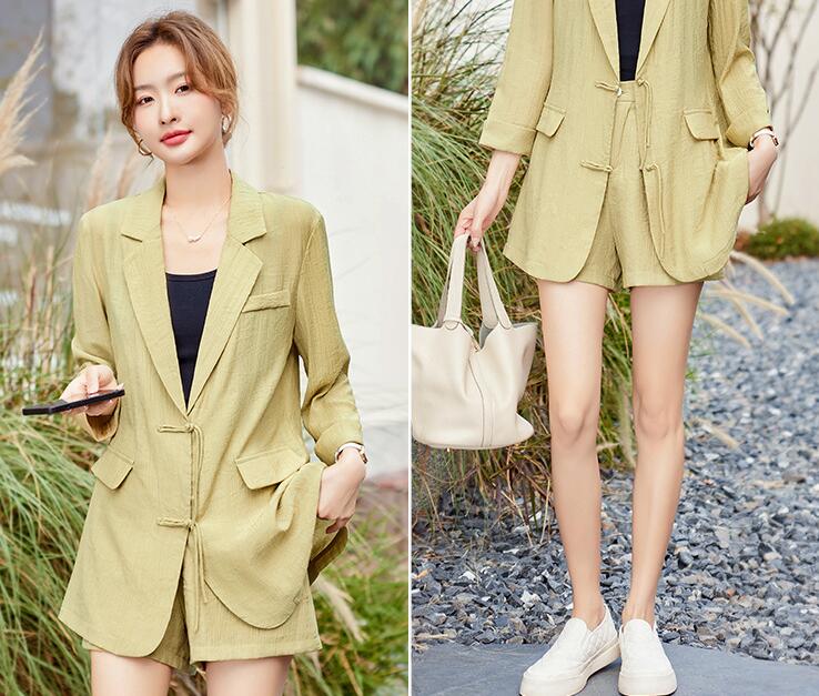 洗えるスーツ 着痩せ レディース フォーマル セットアップ 通勤 OL 7分袖ジャケット+短パンツ 2点セット ママ 入学式 卒業式 カジュアル ビジネス パンツスーツ ロングコート 日焼け止め セレ 洗えるスーツ 着痩せ レディース フォーマル セットアップ 通勤 OL 7分袖ジャケット+短パンツ 2点セット ママ 入学式 卒業式 カジュアル ビジネス パンツスーツ ロングコート 日焼け止め セレ