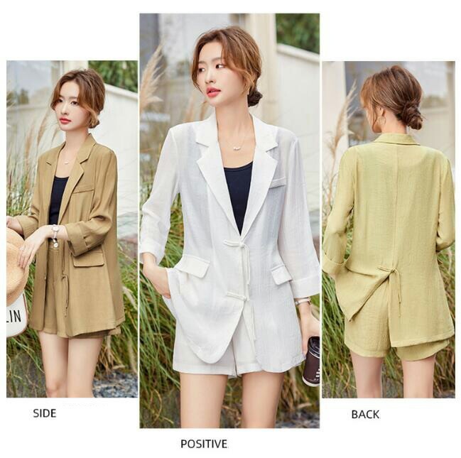 洗えるスーツ 着痩せ レディース フォーマル セットアップ 通勤 OL 7分袖ジャケット+短パンツ 2点セット ママ 入学式 卒業式 カジュアル ビジネス パンツスーツ ロングコート 日焼け止め セレ 洗えるスーツ 着痩せ レディース フォーマル セットアップ 通勤 OL 7分袖ジャケット+短パンツ 2点セット ママ 入学式 卒業式 カジュアル ビジネス パンツスーツ ロングコート 日焼け止め セレ