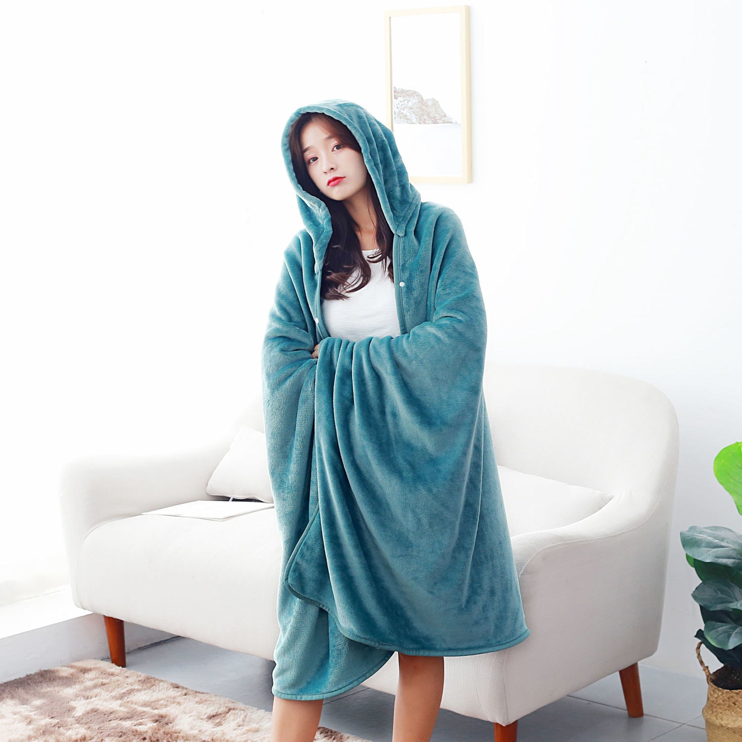 夏には毛布を着用できます