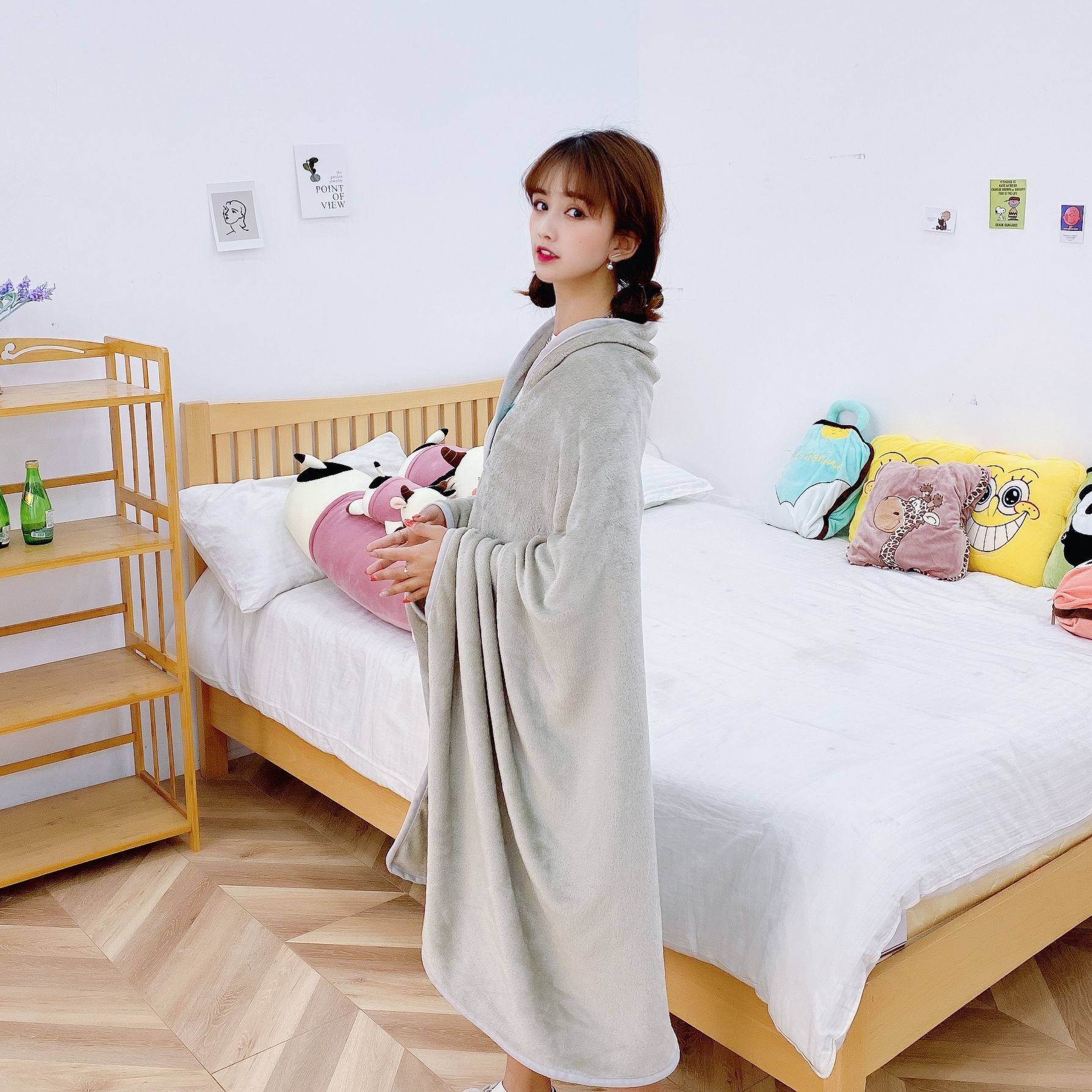 夏には毛布を着用できます