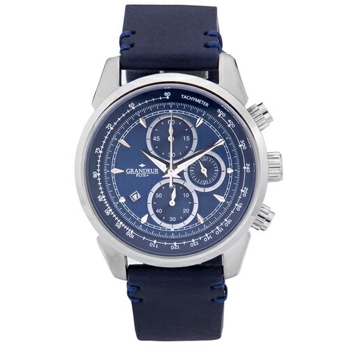 GRANDEUR グランドールプラス 英国クレイトン社製高級ブライドルレザーベルト使用トノー型メンズウォッチ GRP006P1 GRANDEUR PLUS＋ グランドールプラス 英国クレイトン社製 ブライドルレザー 腕時計 トノー型 メンズ クオーツ 男性用  多軸ムーヴメント プレゼント GRP006