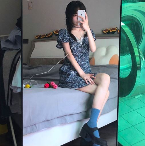 レトロ風 ワンピース 半袖 春夏 かわいい Aライン フレア ワンピドレス ショート ショート丈 膝上 Vネック フリルカラー スリム 細身 Aライン レース 青 ブルー 大人カラー 春カラー S M レトロ風 ワンピース 半袖 春夏 かわいい Aライン フレア ワンピドレス ショート ショート丈 膝上 Vネック フリルカラー スリム 細身 Aライン レース 青 ブルー 大人カラー 春カラー S M