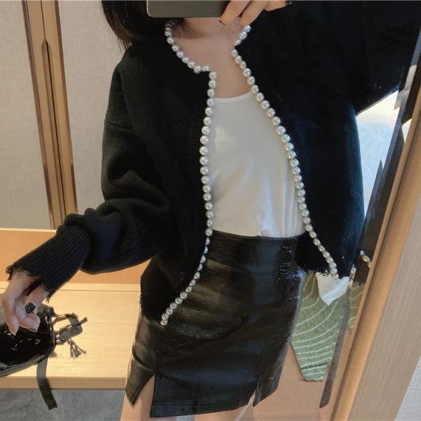 カーディガン 秋服 レディース 春 セーター ニット コート 長袖 真珠 冬 ノーカラージャケット ス おしゃれ 着痩せ 通勤 カジュアル 前開き 羽織り 良い商品！カーディガン 秋服 レディース 春 セーター ニット