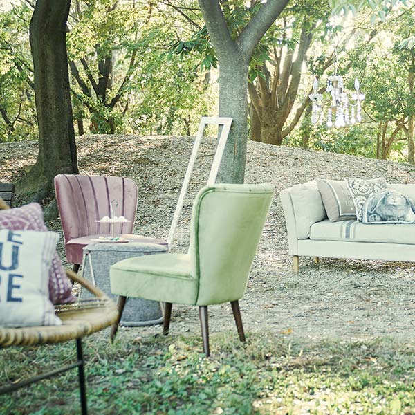 ソファ 1人掛け シングルソファ クラシック調 幅62.5cm